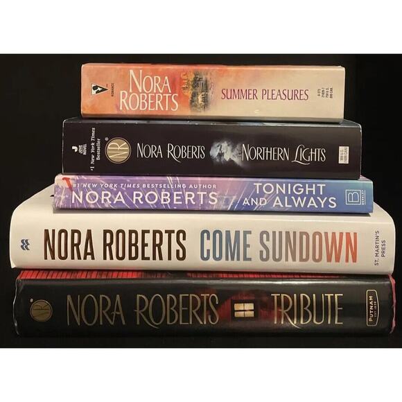 Nora Roberts 5 book lot - Summer Pleasures, Northern Lights, Tonight and Always - Picture 1 of 10